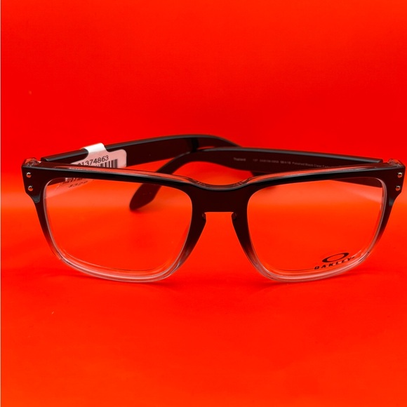Oakley Black and White Rectangular Glasses